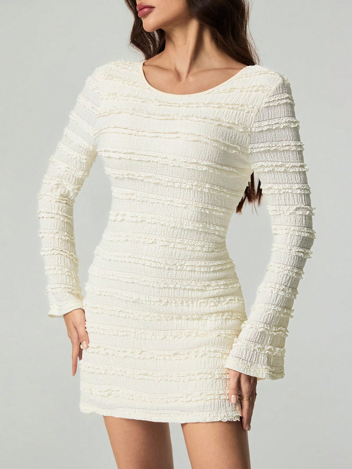 SHEIN mini ruha, krémszínű