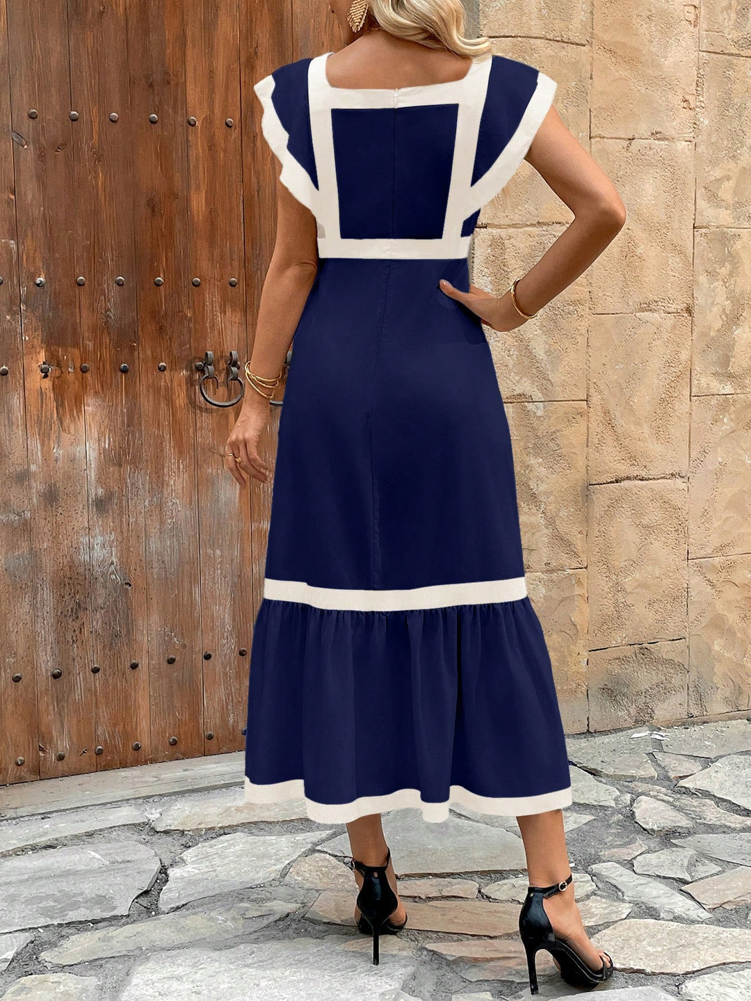 SHEIN maxi ruha, kék