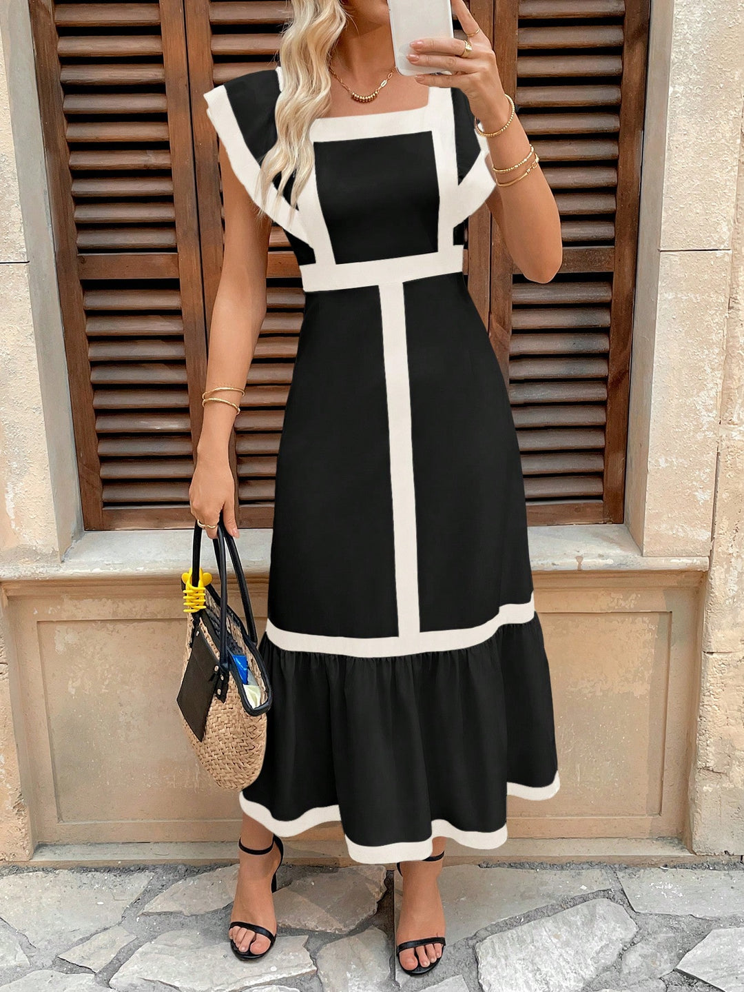 Rochie maxi SHEIN, negru