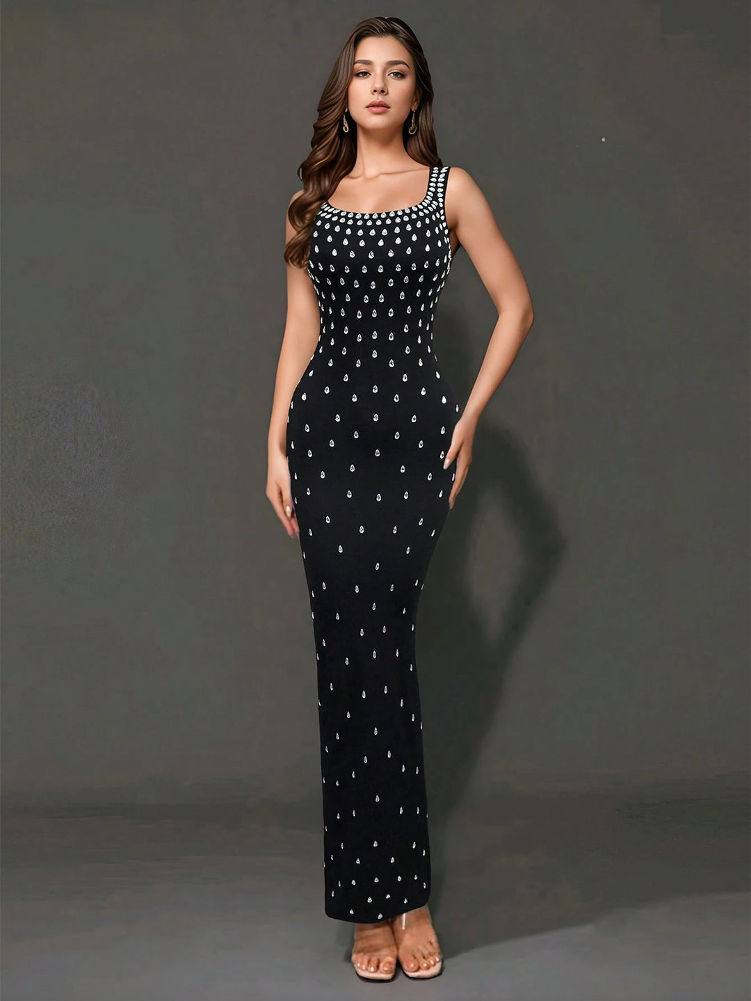 Rochie maxi SHEIN, negru