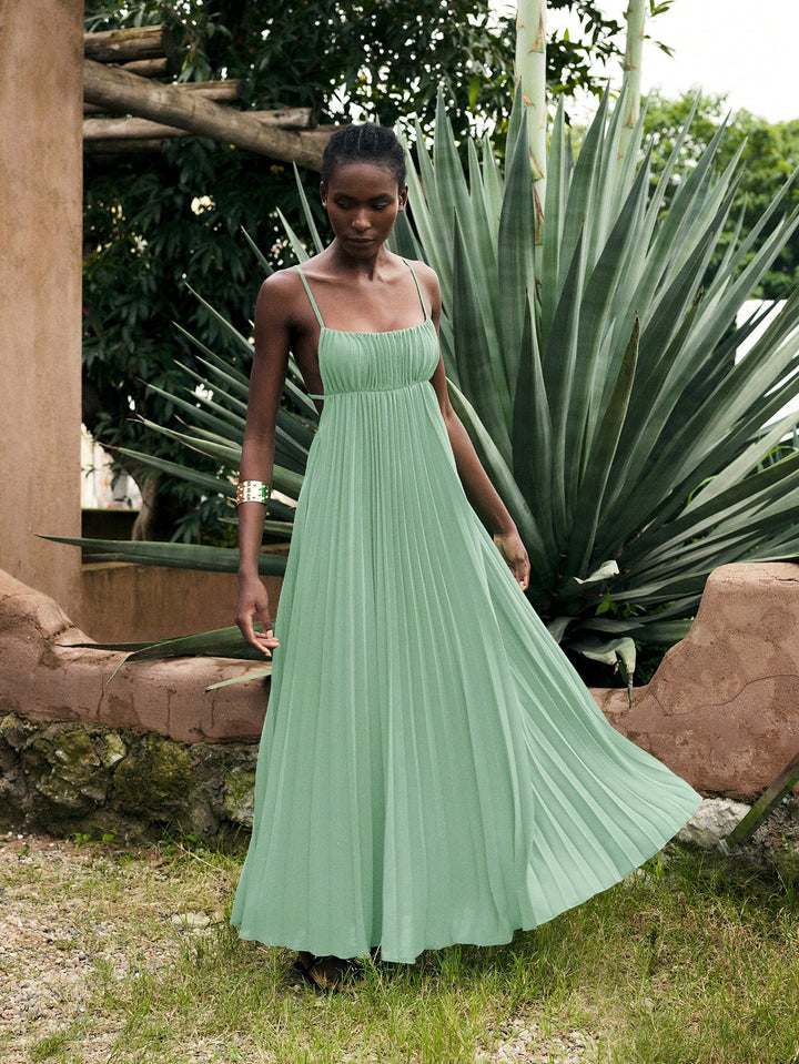 Rochie maxi SHEIN, verde