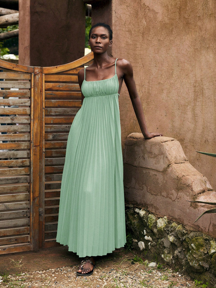 Rochie maxi SHEIN, verde