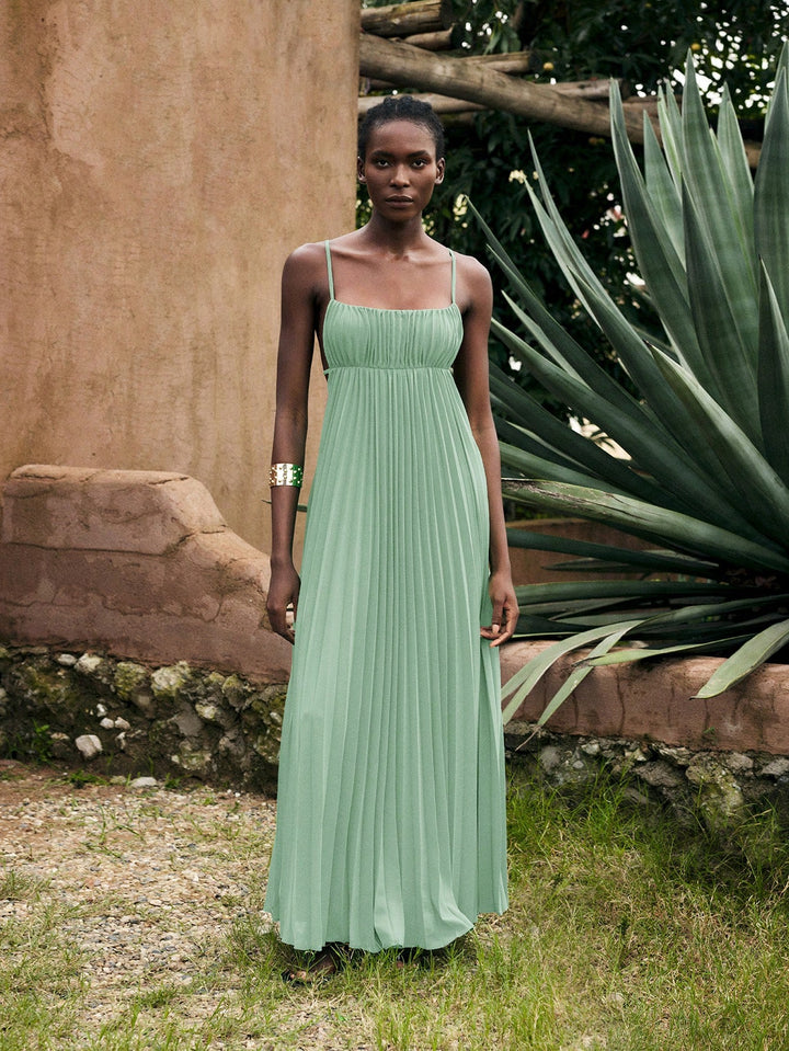 Rochie maxi SHEIN, verde