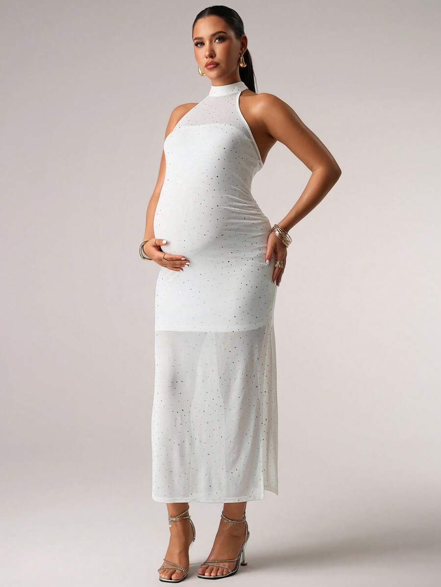 Rochie midi SHEIN, alb