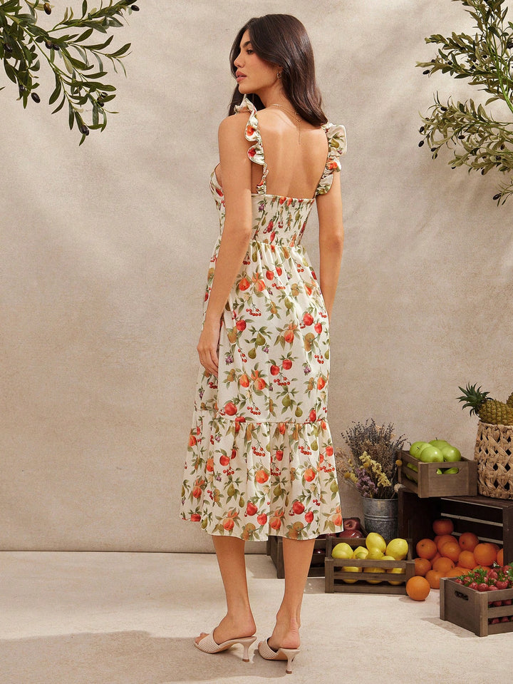 Rochie midi SHEIN, bej