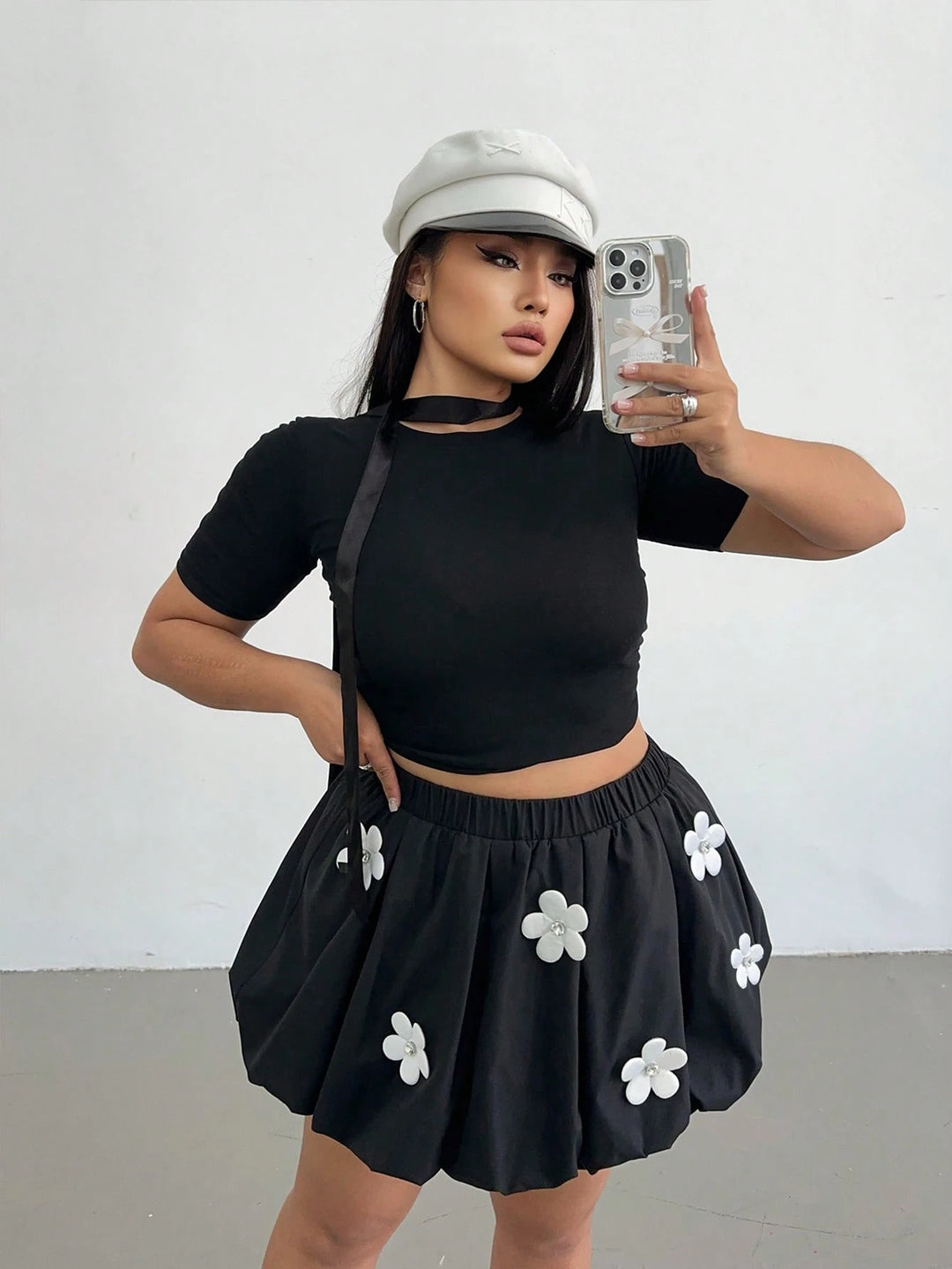 Fustă mini SHEIN, negru