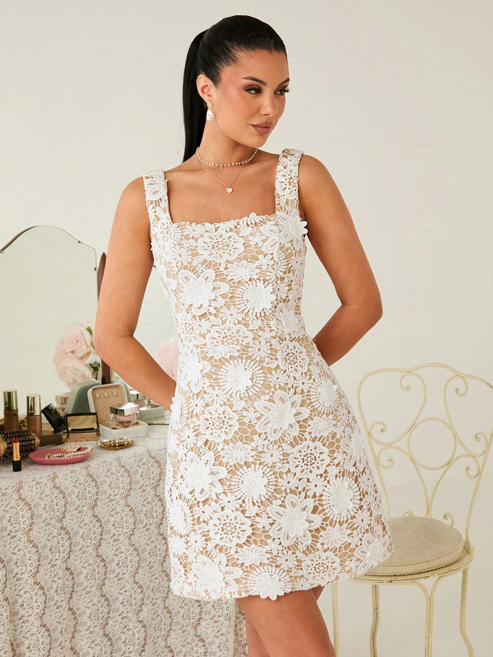 Rochie scurtă SHEIN, alb