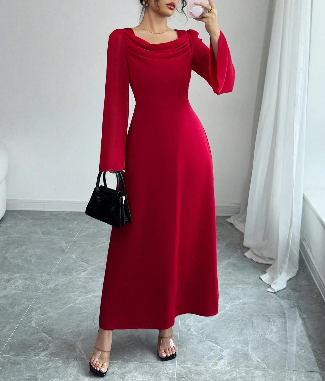 SHEIN Maxi ruha, piros