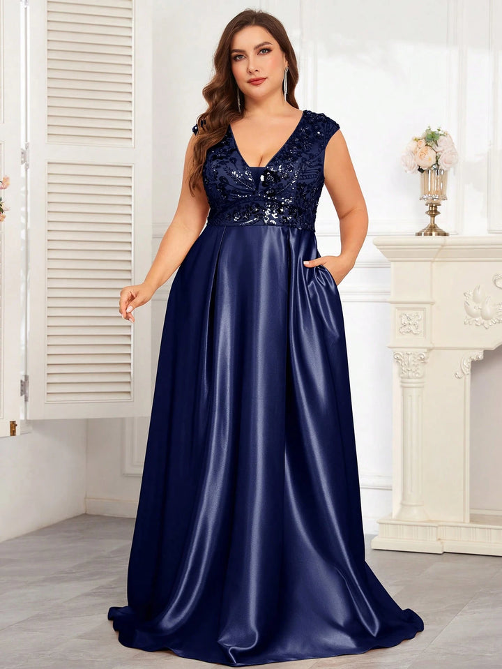 Rochie maxi SHEIN, albastru
