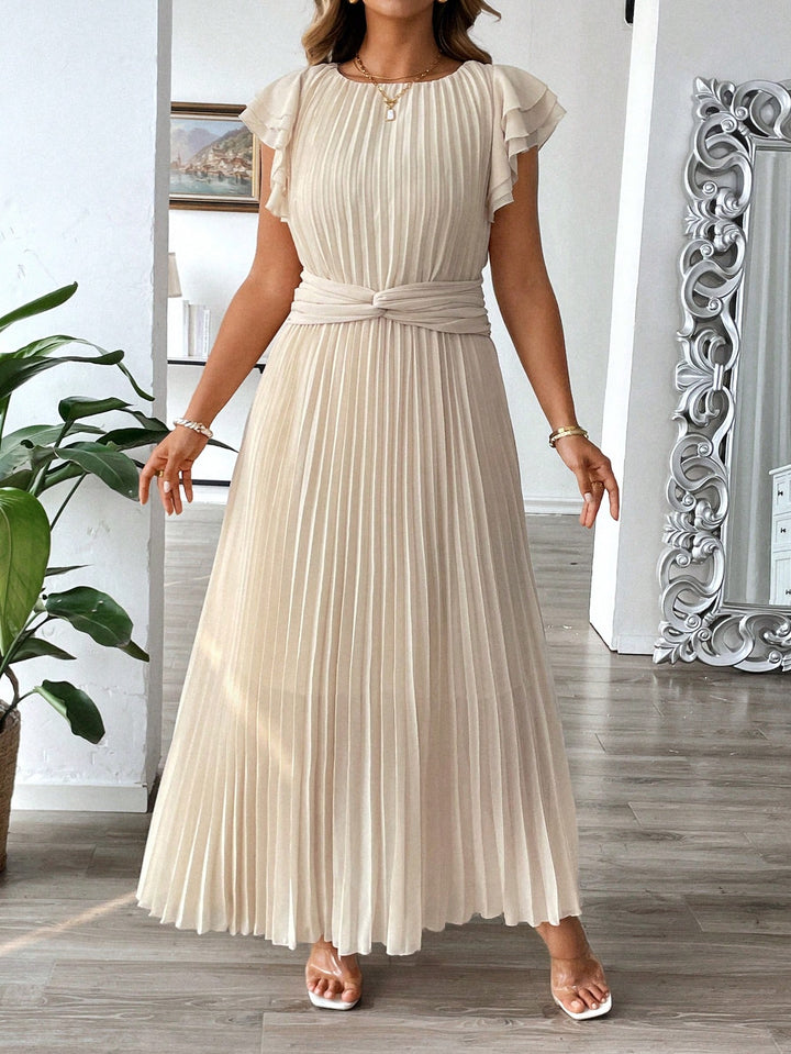 SHEIN hosszú krémruha