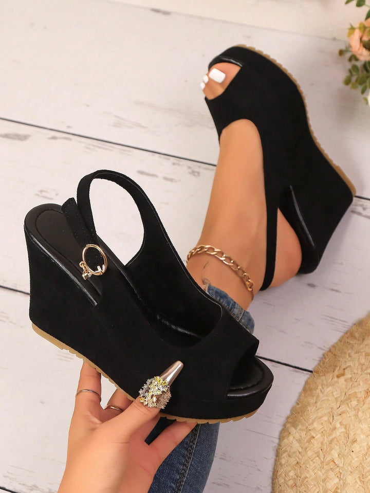 Sandale SHEIN, negru