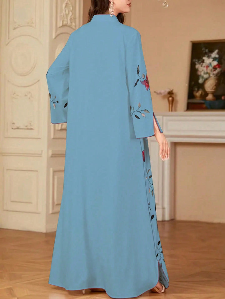 Set caftan și jalabiya SHEIN, albastru