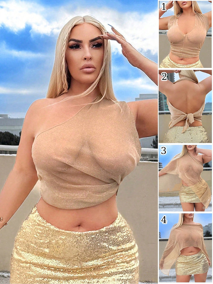 SHEIN blúz, arany