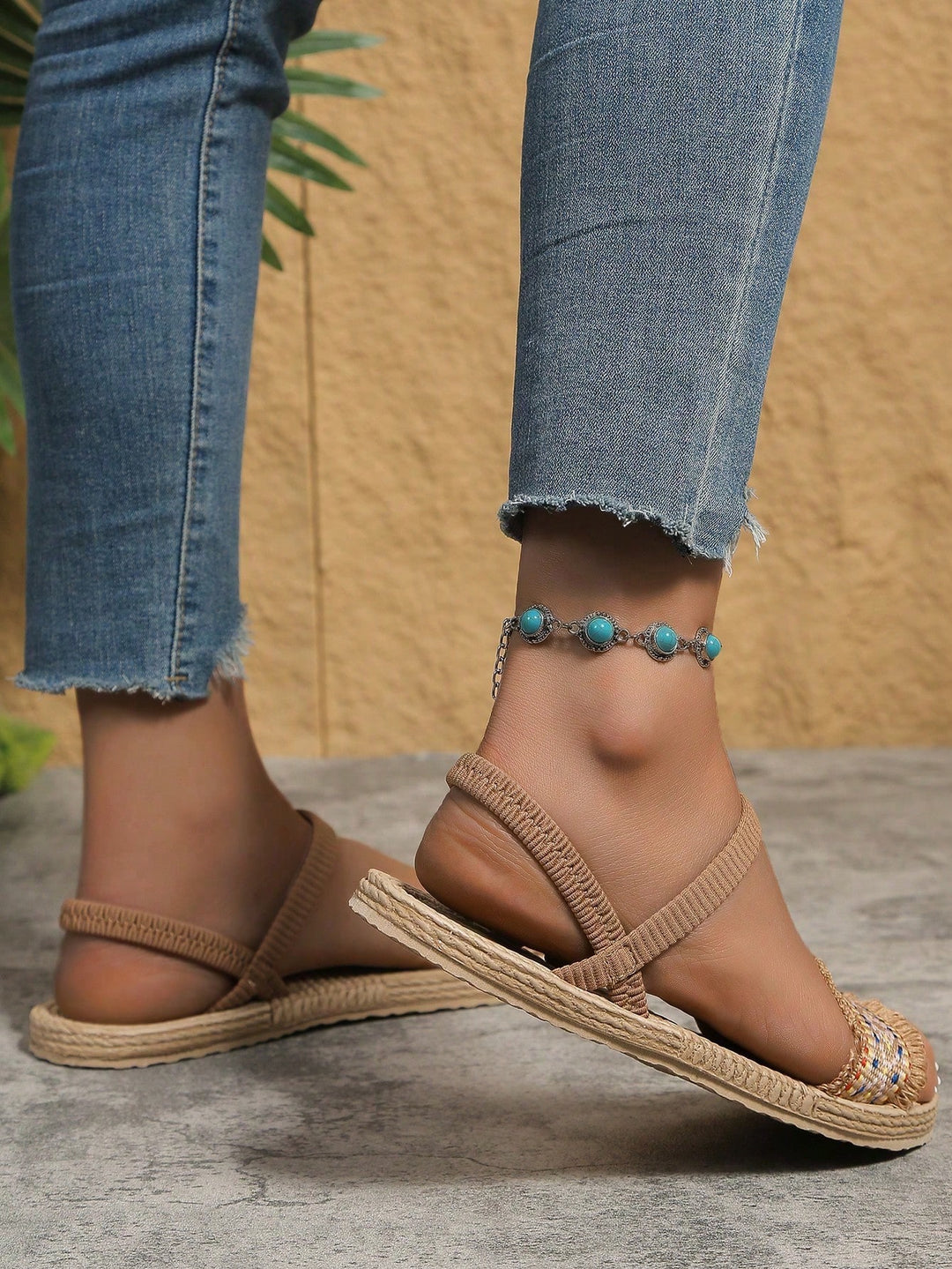 Sandale SHEIN, maro