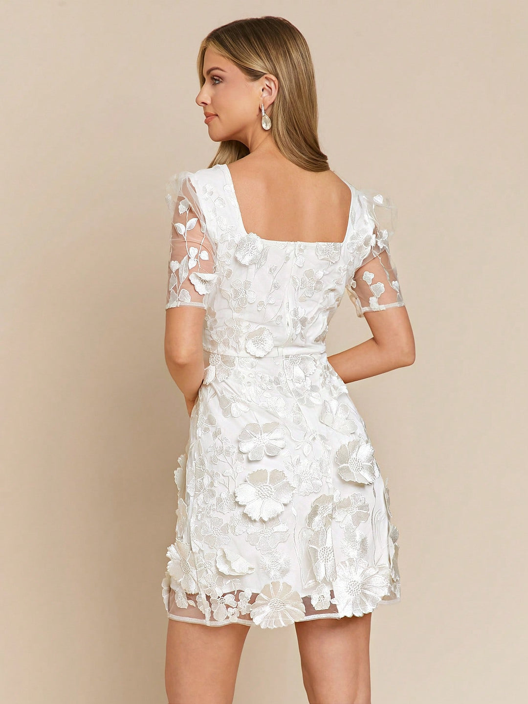 Rochie mini SHEIN, alb
