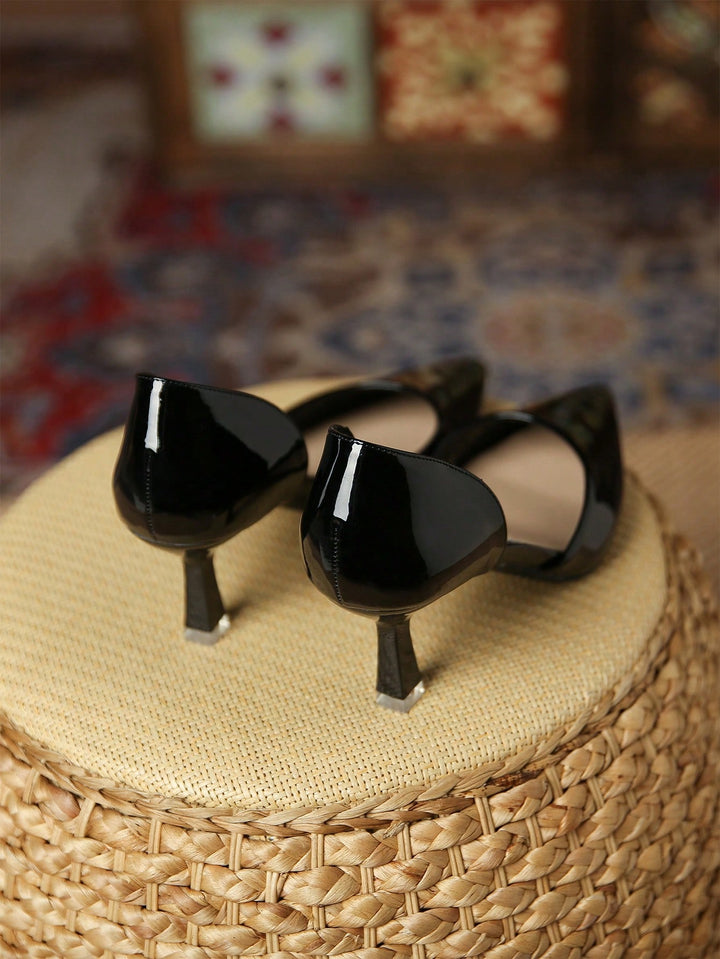 Pantofi cu toc SHEIN, negru