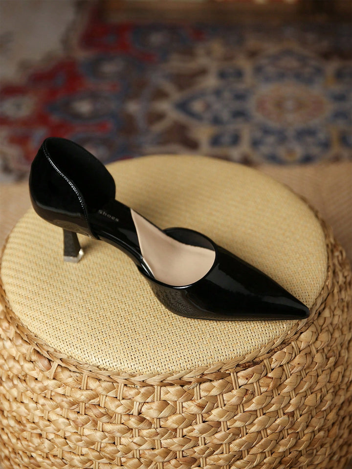 Pantofi cu toc SHEIN, negru