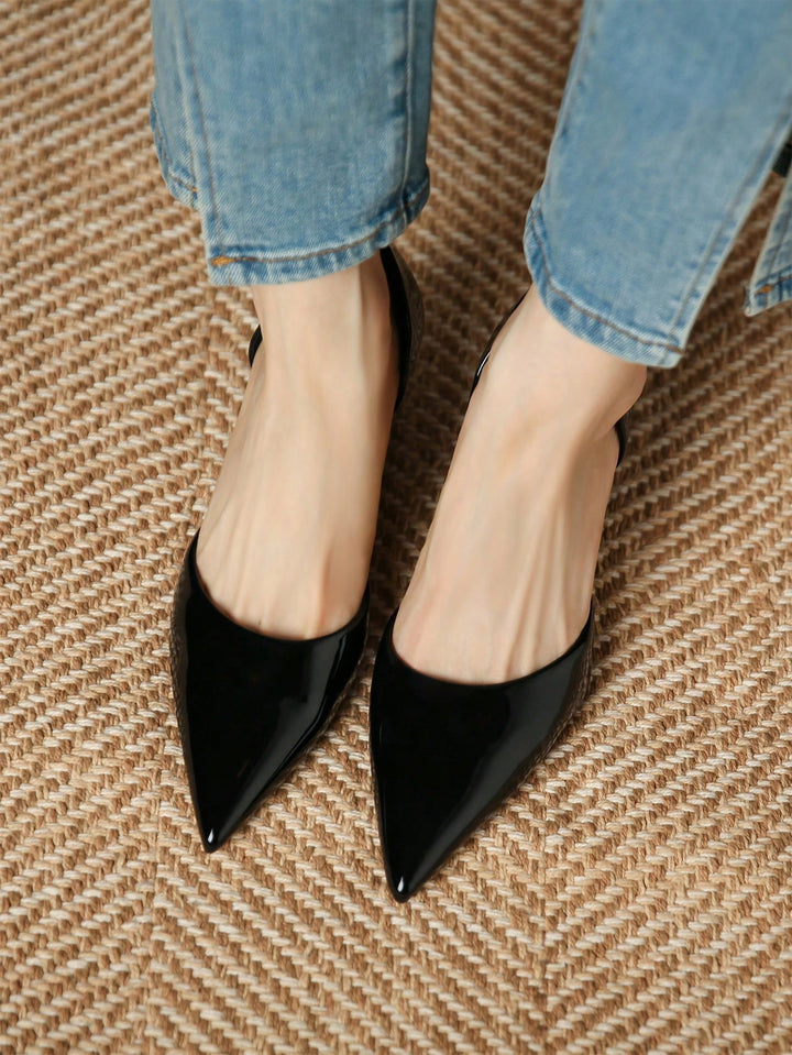 Pantofi cu toc SHEIN, negru