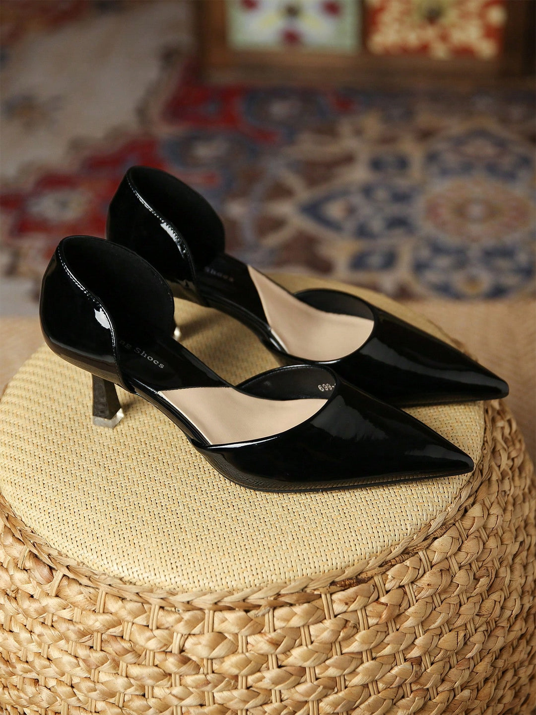 Pantofi cu toc SHEIN, negru