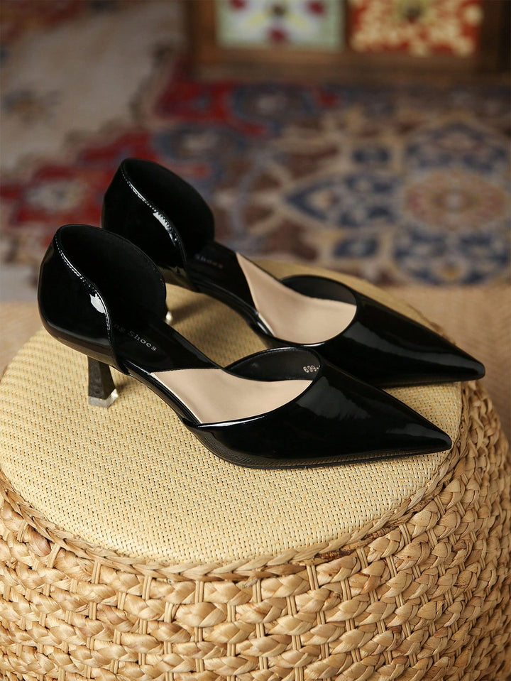 Pantofi cu toc SHEIN, negru