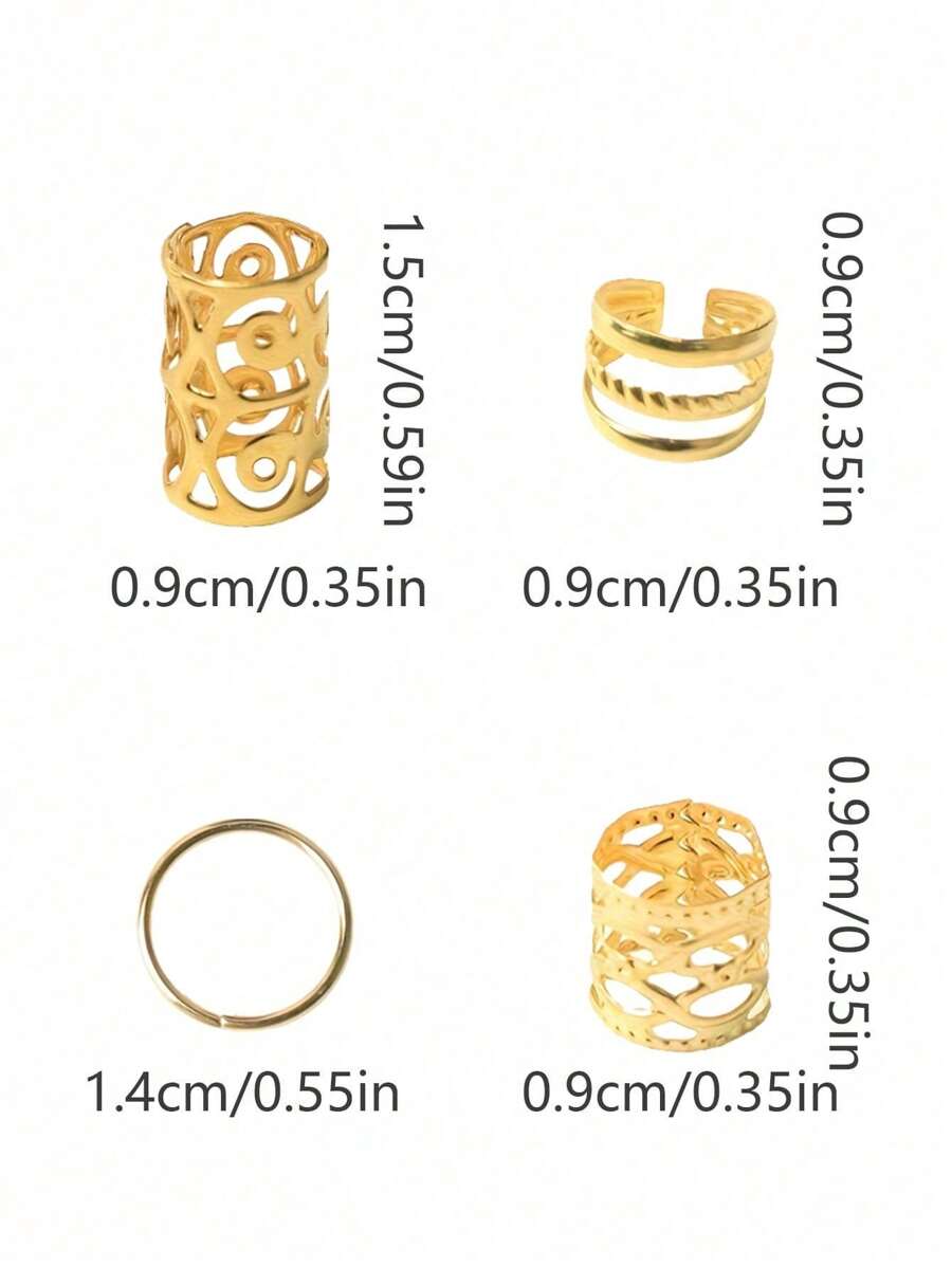 Set accesorii pentru păr SHEIN, auriu