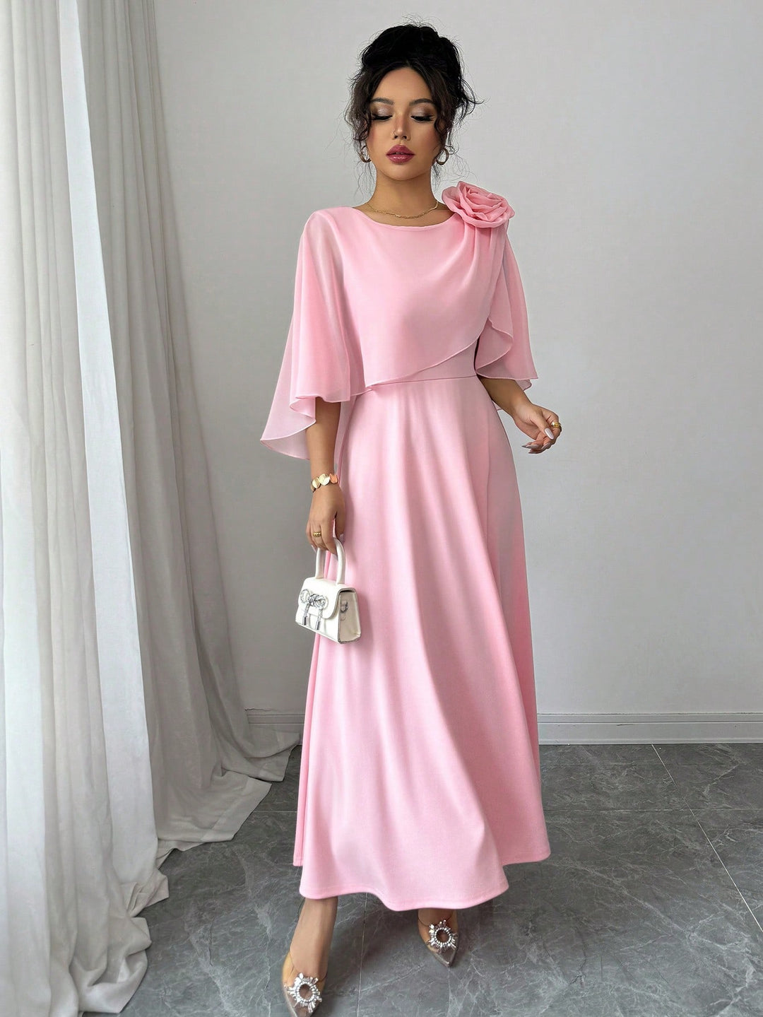 Rochie maxi SHEIN, roz