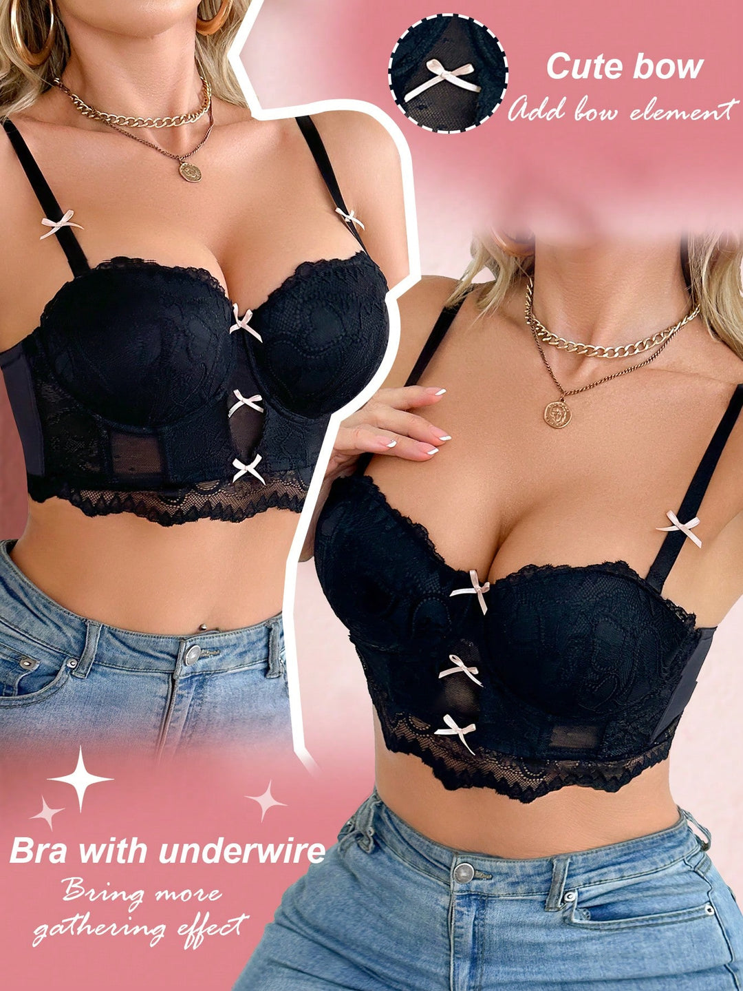 Sutien SHEIN, negru