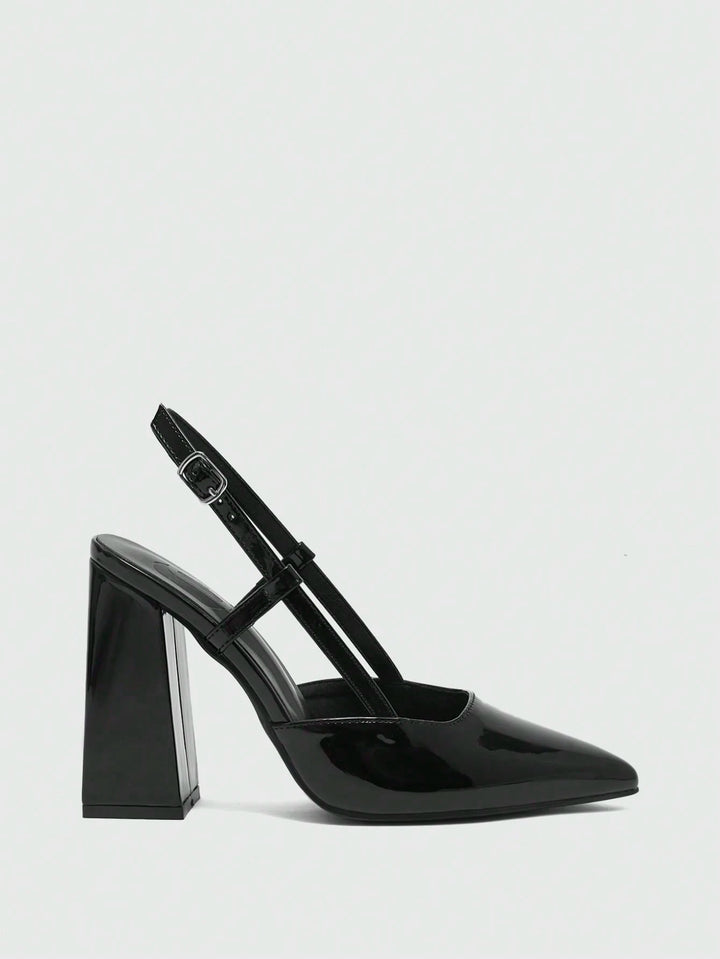 Pantofi cu toc SHEIN, negru