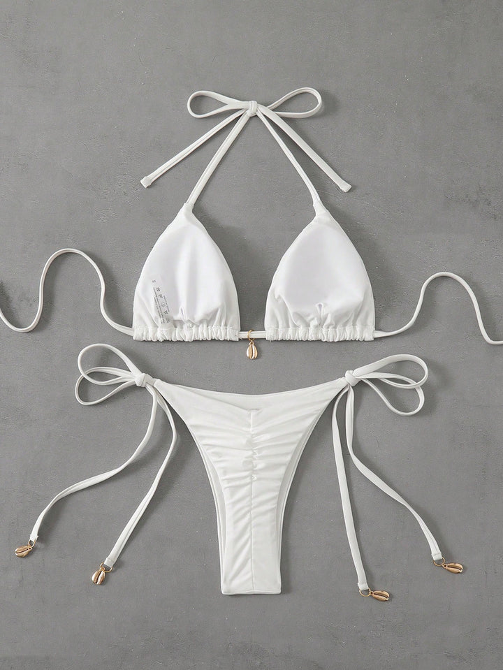 Set bikini SHEIN, alb