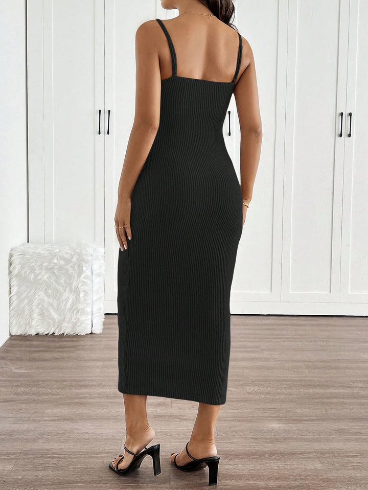 SHEIN maxi ruha, fekete