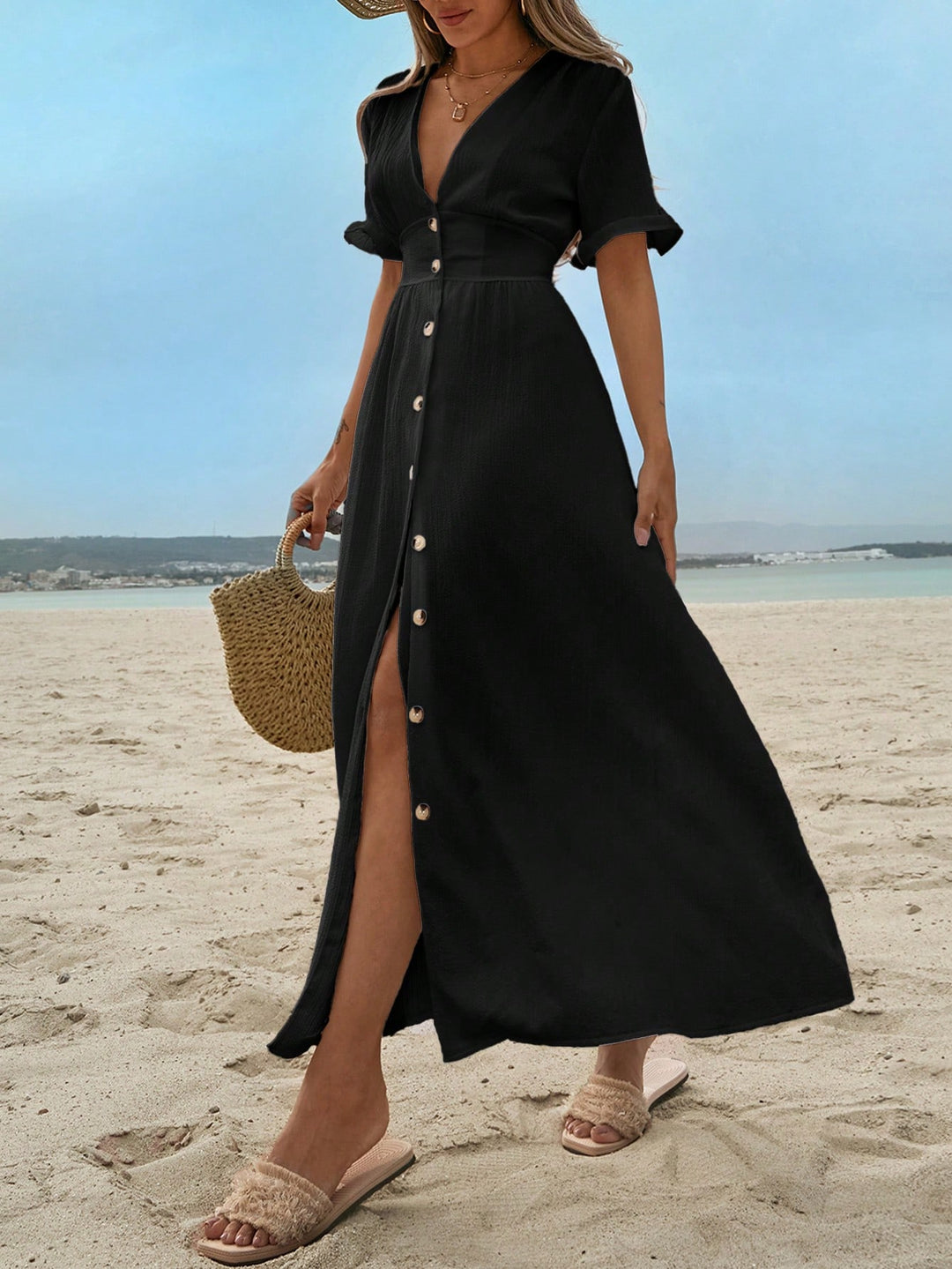 Rochie maxi SHEIN, negru