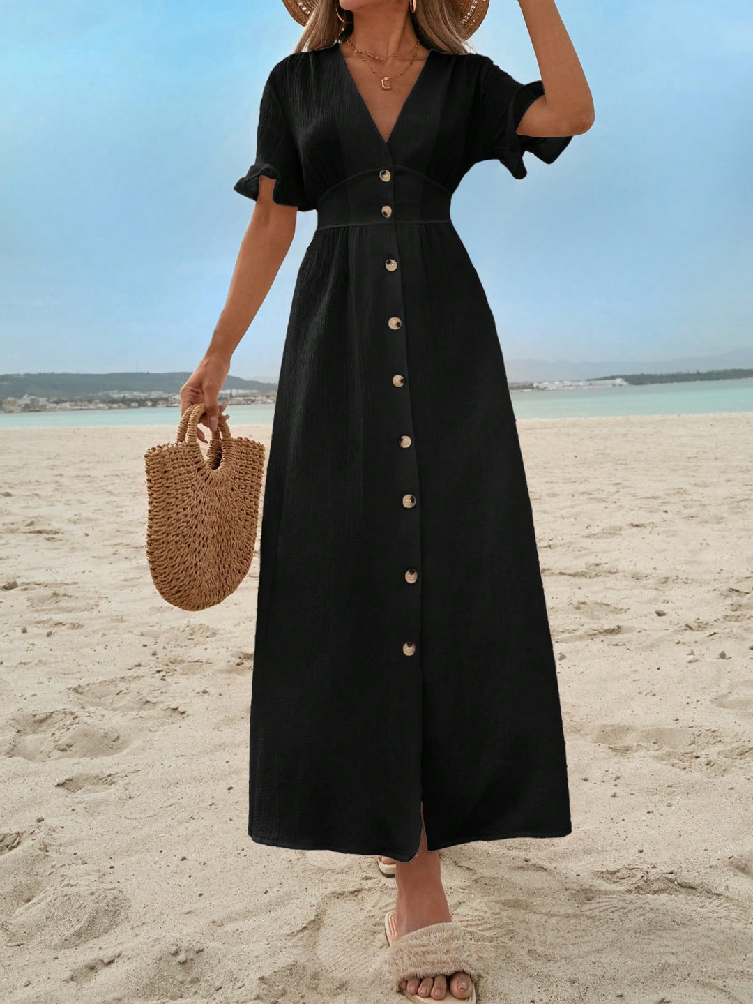 Rochie maxi SHEIN, negru