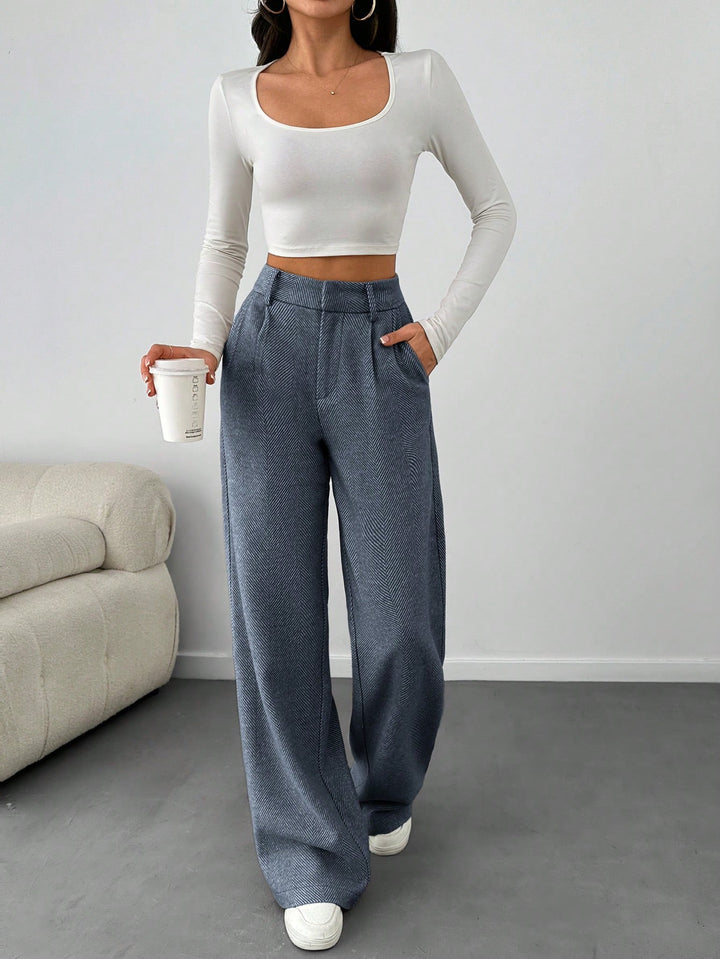 Pantaloni SHEIN, albastru