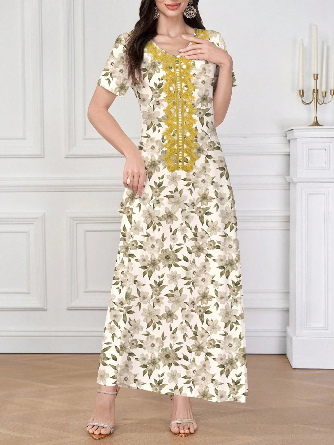 Rochie maxi SHEIN, mix culori