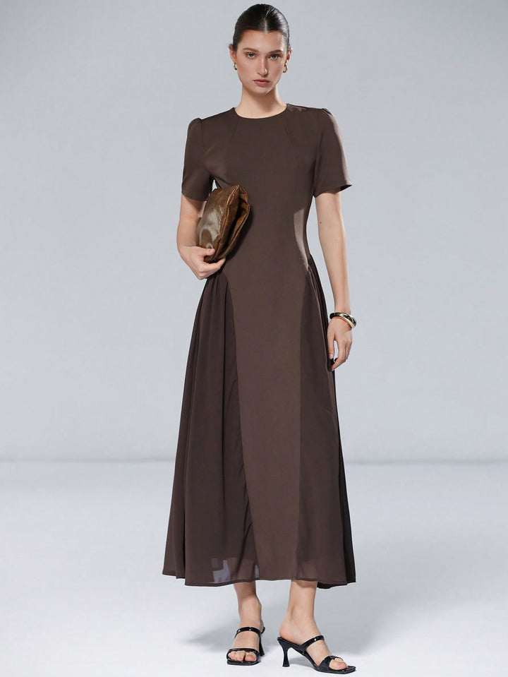 Rochie maxi SHEIN, maro
