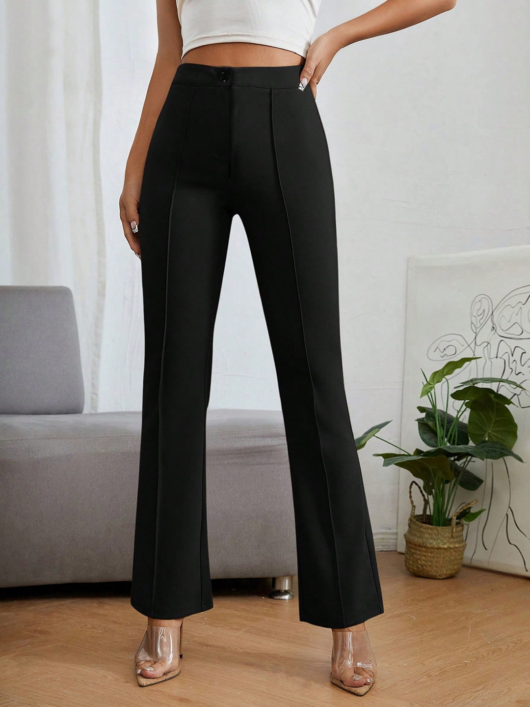 Pantaloni SHEIN, negru