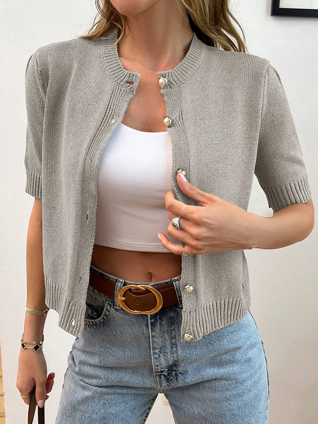 Cardigan SHEIN, bej