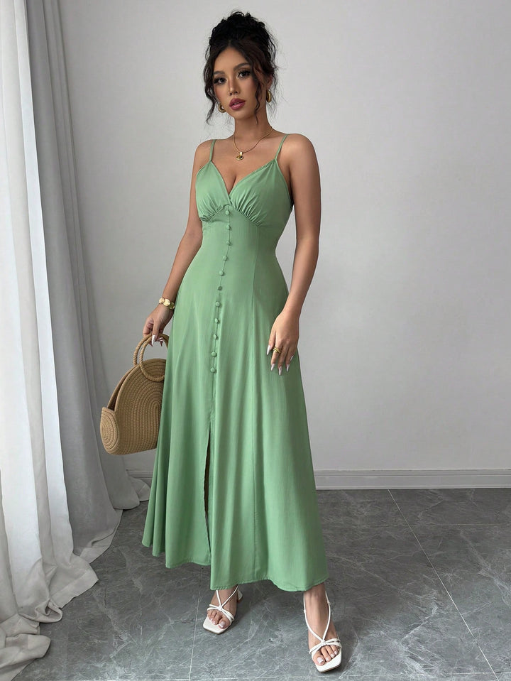 Rochie midi SHEIN, verde