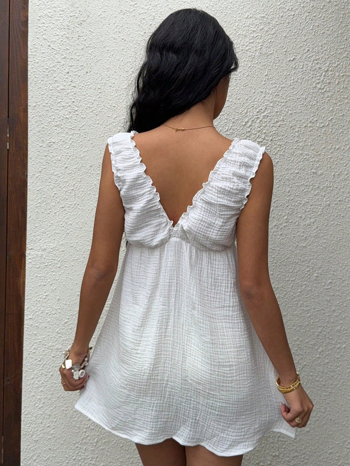 Rochie mini SHEIN, alb