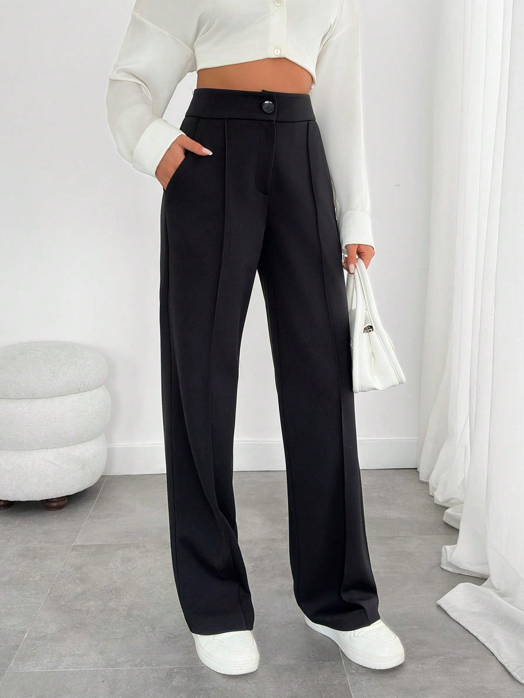 Pantaloni SHEIN, negru