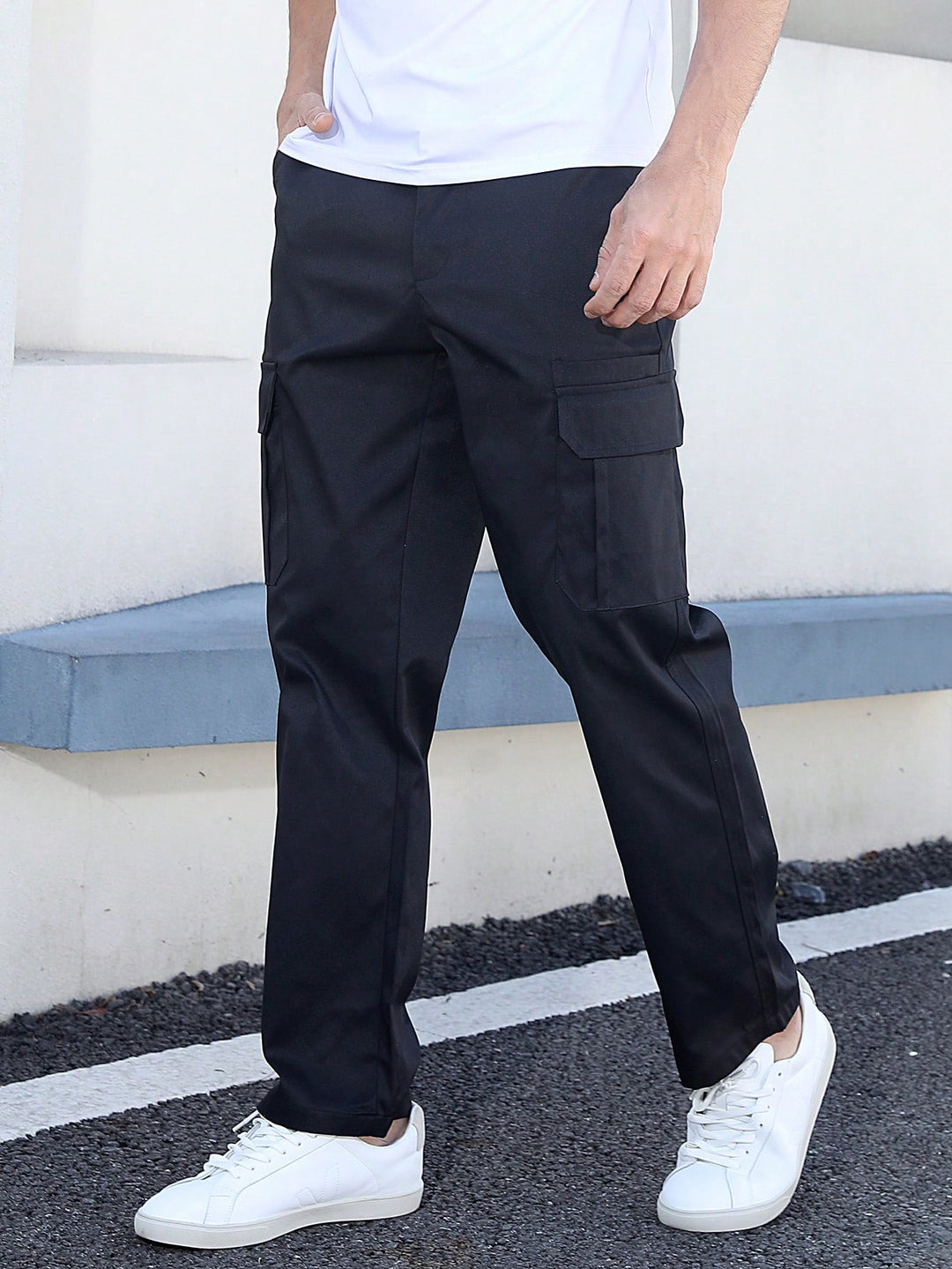 Pantaloni SHEIN, negru