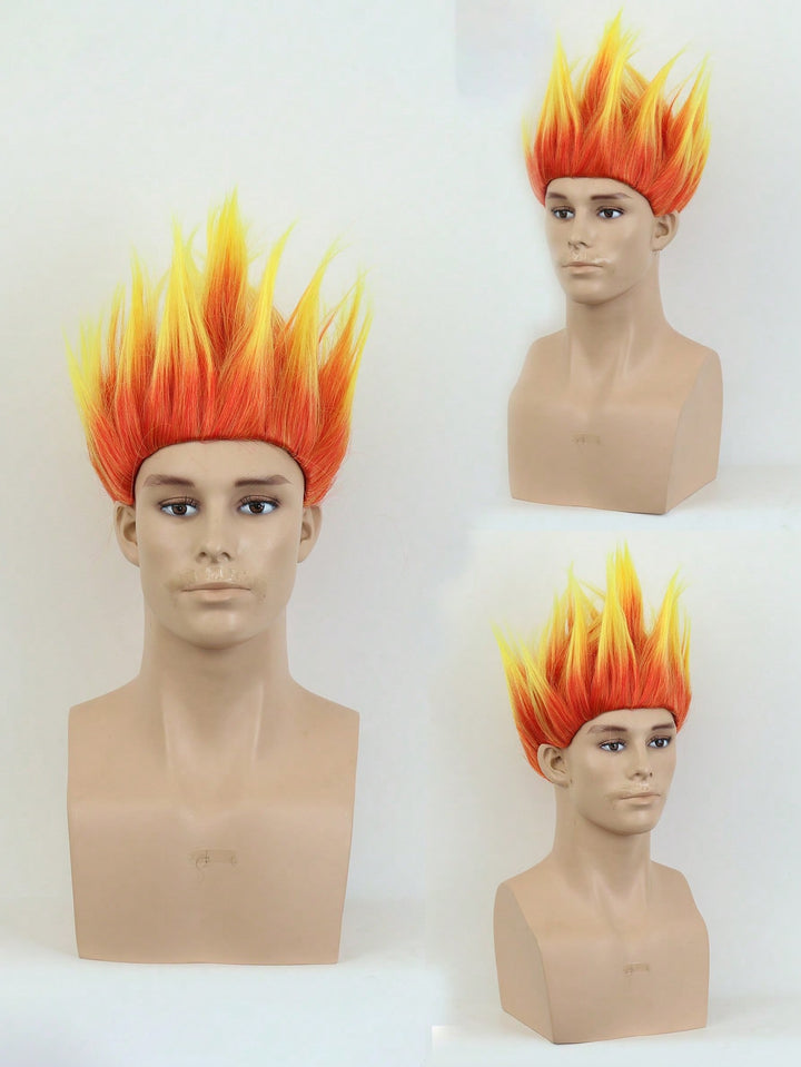 Perucă cosplay SHEIN, portocaliu