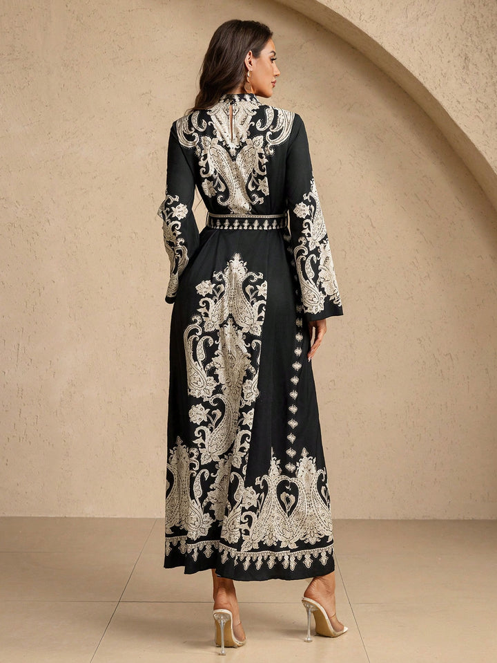 Set caftan și jalabiya SHEIN, negru