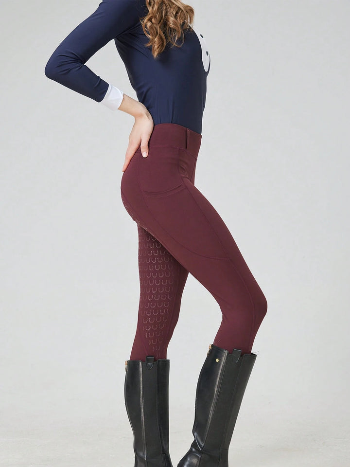 Shein leggings, bordó