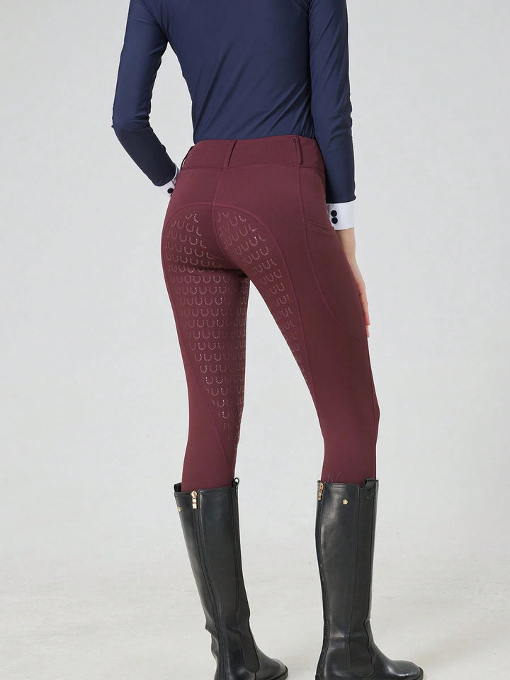 Shein leggings, bordó