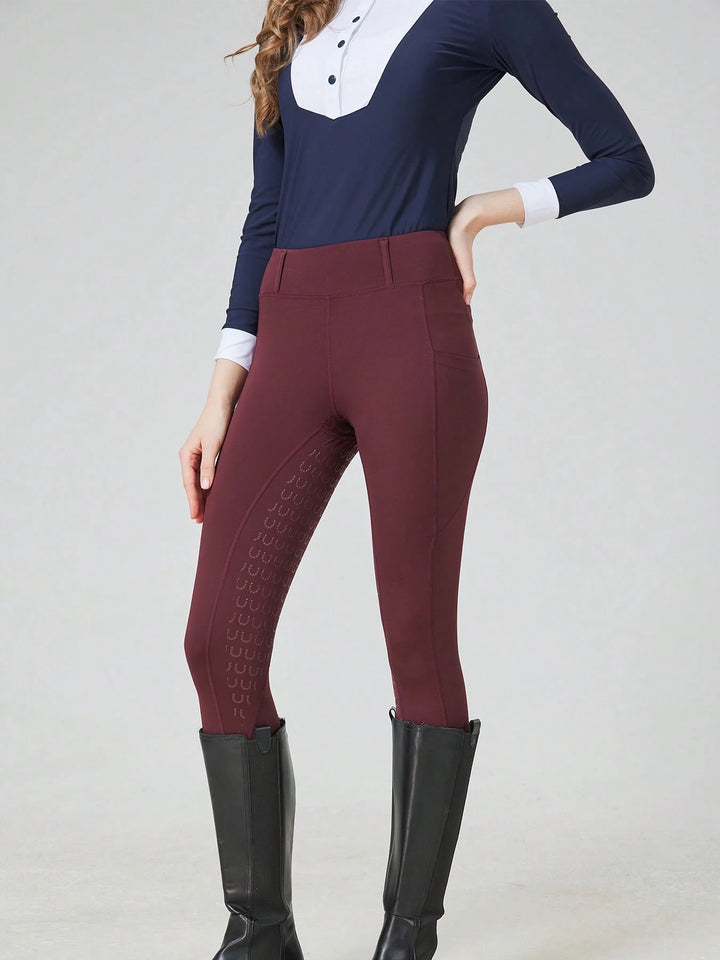 Shein leggings, bordó