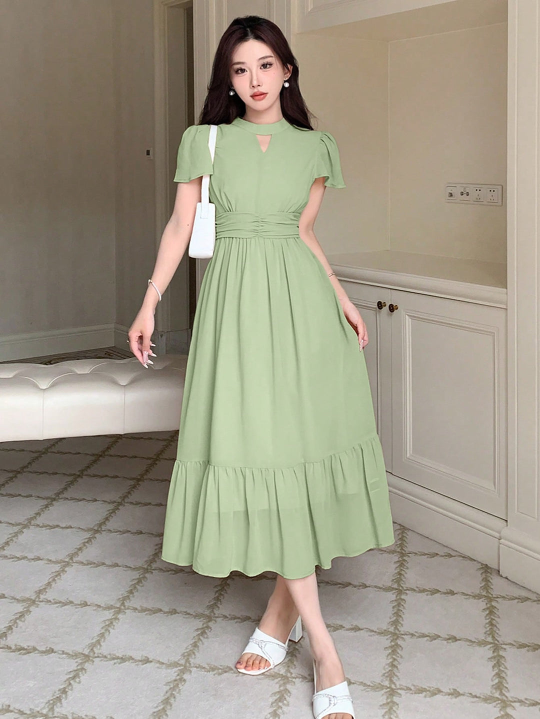 Rochie midi SHEIN, turcoaz
