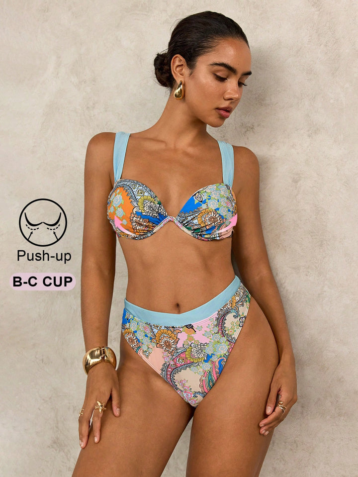Set bikini SHEIN, mix culori