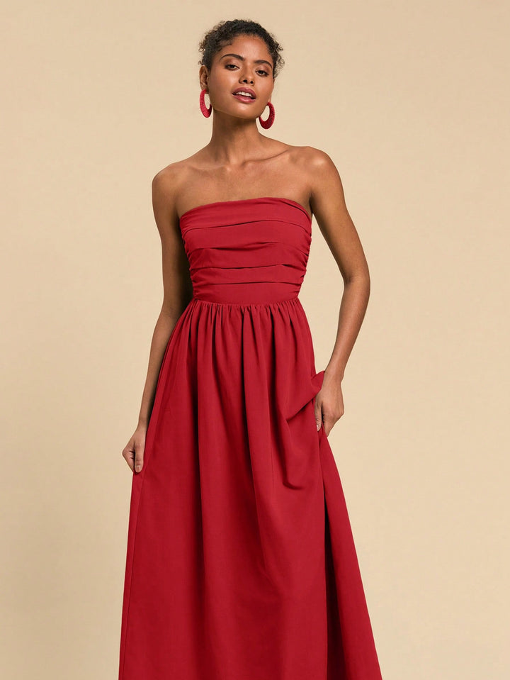SHEIN maxi ruha, piros