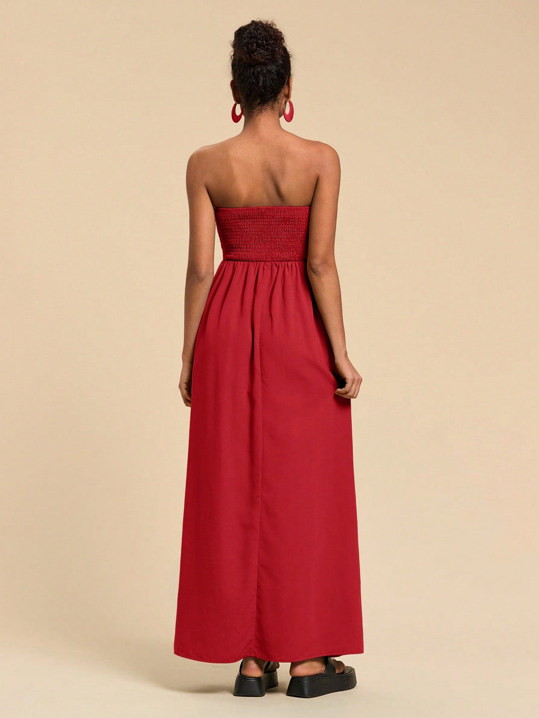 SHEIN maxi ruha, piros